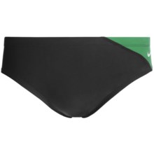 Nike Team Color-Block Brief Swimsuit (For Men) in Green - Closeouts