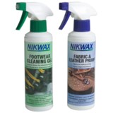 Nikwax Clean & Waterproof Fabric-Leather Footwear Kit - Twin Pack, 10 fl.oz.