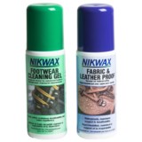Nikwax Clean & Waterproof Fabric-Leather Footwear Kit - Twin Pack, 4.2 fl.oz.
