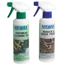 Nikwax Clean & Waterproof Nubuck-Suede Footwear Kit - Twin Pack, 10 fl.oz. in Asst - Closeouts