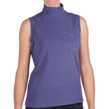 Nina Capri Mock Neck Shirt - Sleeveless (For Women) in Periwinkle - Closeouts