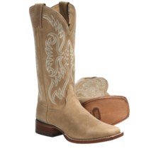 Nocona Boots Square Toe Cowboy Boots - Leather, Square Toe (For Women) in Tan - Closeouts