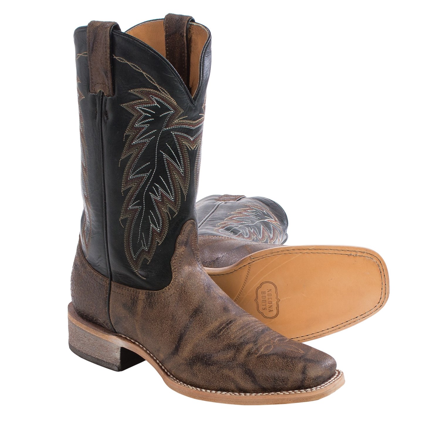 faux cowhide boots