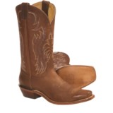Nocona Crazy Horse Leather Cowboy Boots - Square L-Toe (For Men)