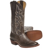 Nocona Plato Calfskin Cowboy Boots - Square Toe, Underslung Heel (For Men) in Brown - Closeouts