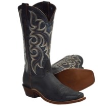 Nocona Vintage Kangaroo Cowboy Boots -Square Toe (For Men) in Black - Closeouts