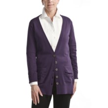 Nomadic Traders B-Friend Cardigan Sweater - Fine-Gauge Cotton (For Women) in Mulberry - Closeouts