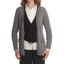 Nomadic Traders Bleecker St. Andie Cardigan Sweater - Fine-Gauge Cotton (For Women) in Platinum - Closeouts