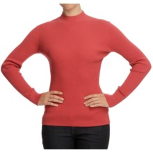 Nomadic Traders Classic Poorboy Sweater - Mock Neck, Long Sleeve (For Women) in Persimmon - Closeouts