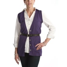 Nomadic Traders Cotton B-Friend Vest - V-Neck (For Women) in Mulberry - Closeouts