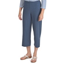 Nomadic Traders Crop Pants - Stretch Jersey Knit (For Women) in Denim Heather - Closeouts