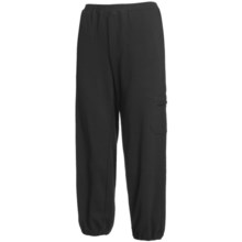 Nomadic Traders Crop Sweatpants - Stretch Cotton Terry (For Women) in Black - Closeouts