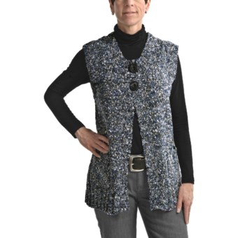 Nomadic Traders Elisa Vest - Melange Knit (For Women) in Denim
