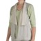 Nomadic Traders Flutter Collar Vest - French Terry (For Women) in Heather Grey