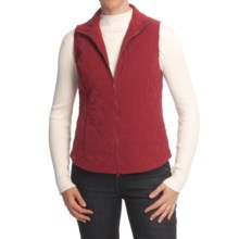 Nomadic Traders Harvard Square Vest - Microsuede (For Women) in Garnet - Closeouts