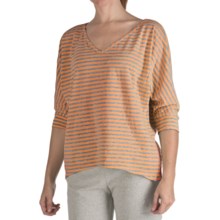 Nomadic Traders Heather Stripe Shirt - 3/4 Sleeve  (For Women) in Sorbet - Closeouts
