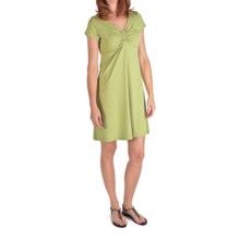 Nomadic Traders Marrakesh Tamara Dress - Stretch Jersey, Short Sleeve (For Women) in Aloe - Closeouts