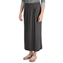 Nomadic Traders Maxi Skirt - Stretch Jersey Knit (For Women) in Charcoal - Closeouts