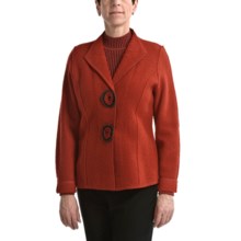 Nomadic Traders Milano Jacket - Boiled Wool (For Women) in Paprika - Closeouts