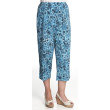 Nomadic Traders Monsoon Promenade Capris (For Women) in Aqua Daisy - Closeouts