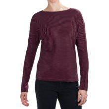 Nomadic Traders Noma Boxy T-Shirt - Crew Neck, Long Sleeve (For Women) in Sangria - Closeouts