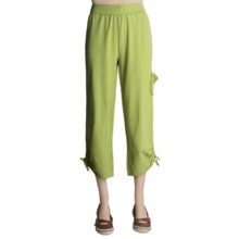 Nomadic Traders Pacifica Capri Pant - Stretch Cotton, French Terry (For Women) in Honeydew - Closeouts
