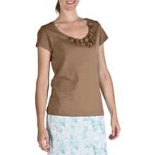 Nomadic Traders Pima Cotton Rosetta T-Shirt - Short Sleeve (For Women) in Latte - Closeouts