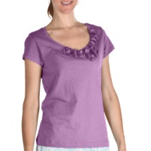Nomadic Traders Pima Cotton Rosetta T-Shirt - Short Sleeve (For Women) in Lilac - Closeouts