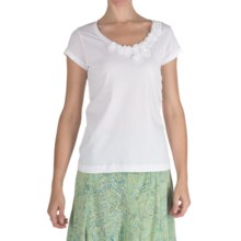Nomadic Traders Pima Cotton Rosetta T-Shirt - Short Sleeve (For Women) in White - Closeouts