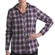 Nomadic Traders Pintuck Shirt - Stretch Cotton, Long Sleeve (For Women) in Plaid - Closeouts