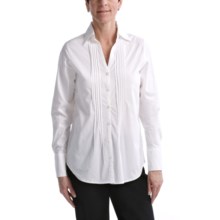 Nomadic Traders Pintuck Shirt - Stretch Cotton, Long Sleeve (For Women) in White - Closeouts