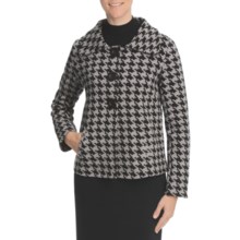 Nomadic Traders Ponti de Roma Swing Jacket - Stretch Knit (For Women) in Houndstooth Jacquard - Closeouts