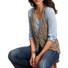 Nomadic Traders Pucker Knit Vest (For Women) in Latte - Closeouts