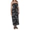 Nomadic Traders Rayon Batik Maxi Dress - Removable Straps (For Women) in Night Bloom