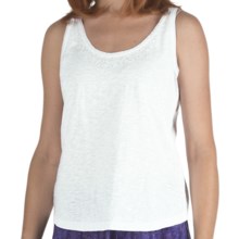 Nomadic Traders Sequin Tank Top - Cotton, Scoop Neck (For Women) in White - Closeouts