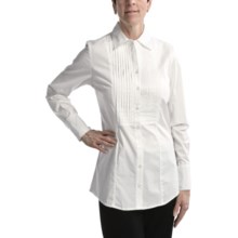 Nomadic Traders Stretch Cotton Tuxedo Shirt - Long Sleeve (For Women) in White - Closeouts