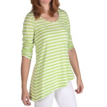 Nomadic Traders Stripe Tunic Shirt - Long Sleeve (For Women) in Pistachio - Closeouts