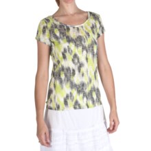 Nomadic Traders Tara Burnout T-Shirt - Short Sleeve (For Women) in Kiwi Ikat - Closeouts