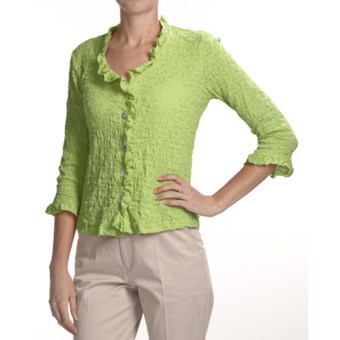 Nomadic Traders Top It Off Shirt - Stretch Lace, Long Sleeve (For Women) in Aloe
