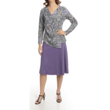 Nomadic Traders Transition Asymmetric Shirt - Jersey Knit, Long Sleeve (For Women) in Purple Rain - Closeouts