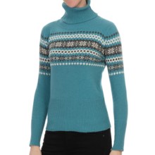 Nomadic Traders Winter Solstice Isla Sweater - Turtleneck (For Women) in Azure - Closeouts