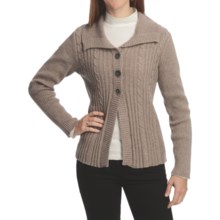 Nomadic Traders Winter Solstice Montreal Cardigan Sweater (For Women) in Mushroom - Closeouts