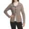Nomadic Traders Winter Solstice Montreal Cardigan Sweater (For Women) in Mushroom
