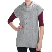 Nomadic Traders Winter Solstice Sweater Vest - Short Sleeve (For Women) in Cloud - Closeouts