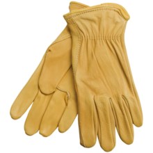 North American Trading Deerskin Work Gloves - Unlined (For Women) in Tan - Closeouts