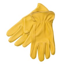 North American Trading Work Gloves - Deerskin Leather (For Men)  in Tan - Closeouts