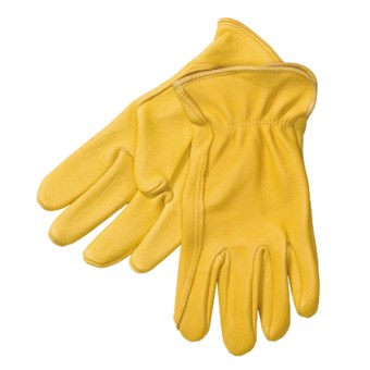 North American Trading Work Gloves - Deerskin Leather (For Men)  in Tan
