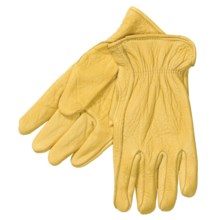 North American Trading Work Gloves - Elkskin Leather (For Men)  in Tan - Closeouts