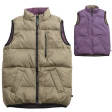 Northern Expedition Arctic Down Vest - 365 Fill Power, Reversible (For Youth) in Khaki - Closeouts