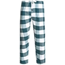 Northwest Blue Flannel Lounge Pants (For Men) in Turquoise - 2nds